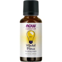 MENTAL FOCUS OIL BLEND 1 OZ NOW Foods